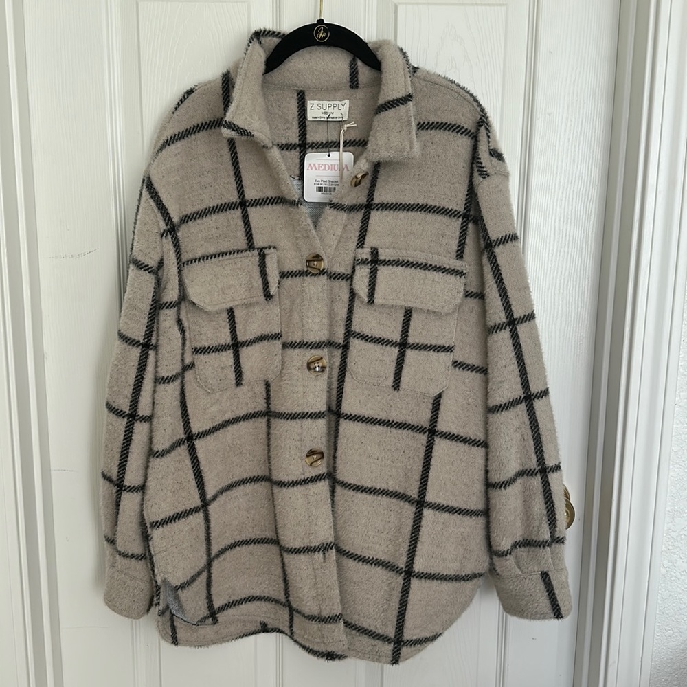 Z Supply Plaid Tucker Jacket